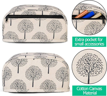 Yarwo Dust Cover Compatible with Cricut Joy, Heavy Duty Canvas Cover with Zipper Pocket and Wipe Clean Liner