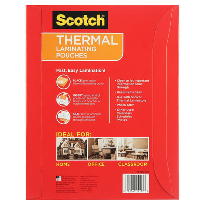 Thermal Laminating Pouches, 200 Count, 8.5" X 11", 3 MIL Thick