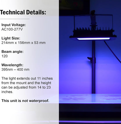 ® Exposure Unit 30W UV LED - Photo Emulsion Exposure LED Kit for Screen Printing Screens, UV Screen Printing Light with Adjustable Stand, Screen Printing Supplies