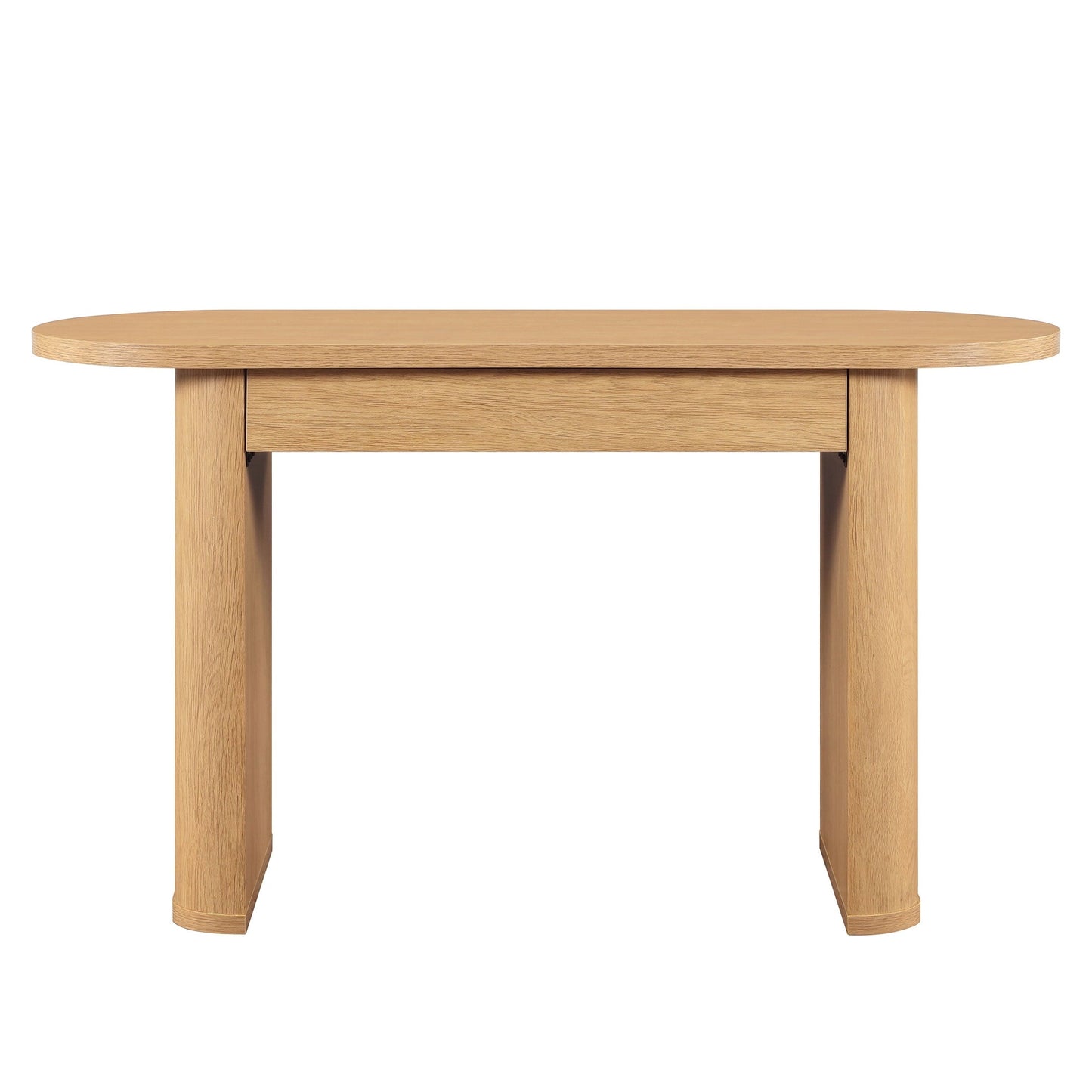 Juliet Oval Writing Desk, Light Honey Finish