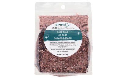 Spin It Chunky Glitter 10Oz-Rose Gold