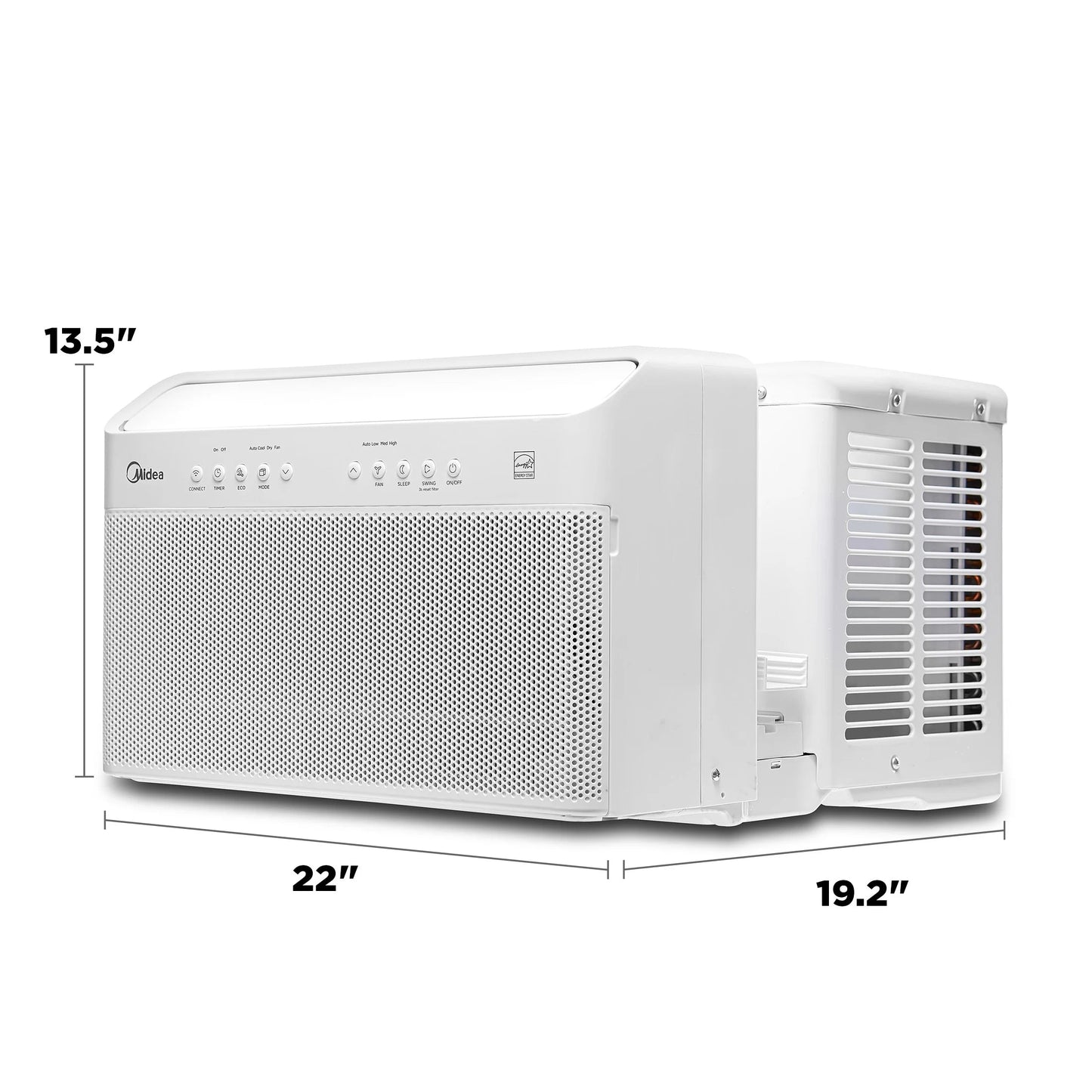 8,000 BTU Smart Inverter U-Shaped Window Air Conditioner, MAW08W1QWT-T, Updated