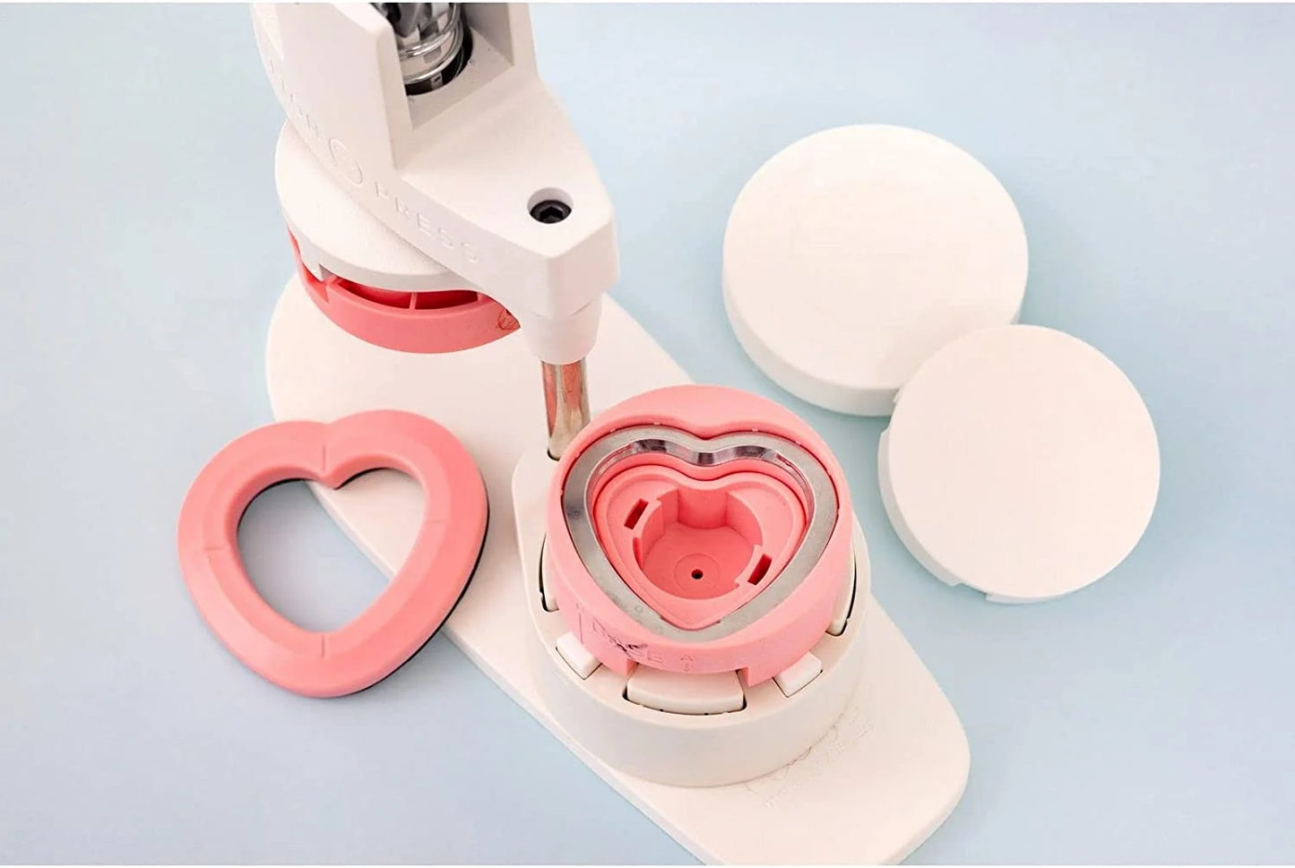 Button Press Refill Pack Kit-Heart - Makes 9 Pins