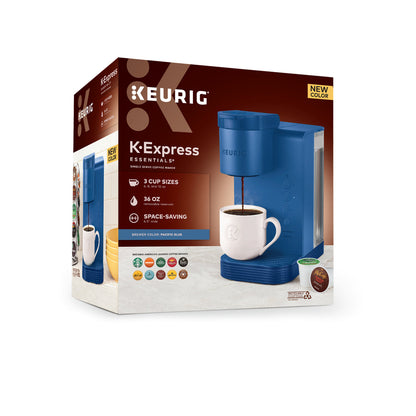 K-Express Essentials Single-Serve K-Cup Pod Coffee Maker, Pacific Blue