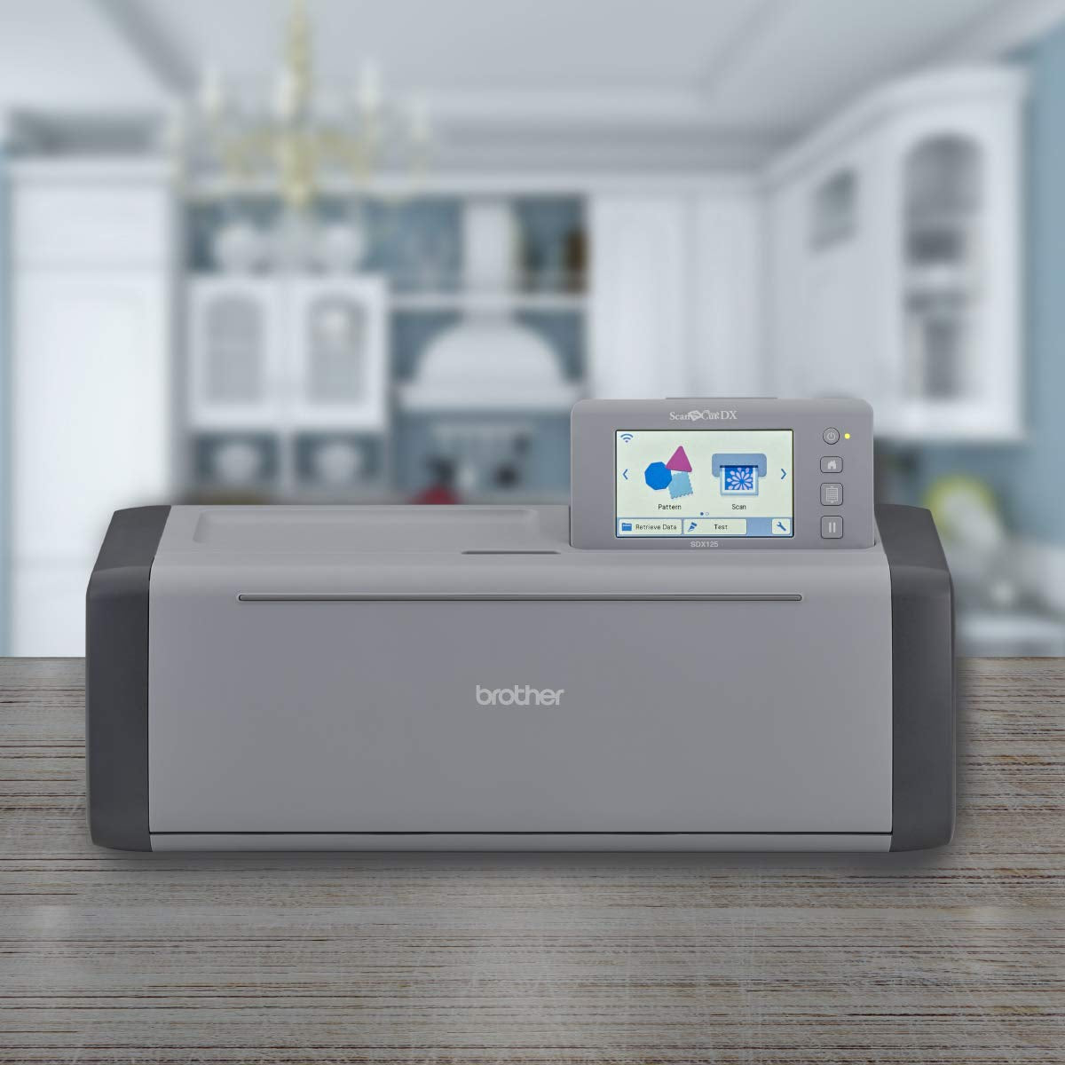 Scanncut SDX125EGY Electronic DIY Cutting Machine with Scanner, Make Custom Stickers, Vinyl Wall Art, Greeting Cards and More with 682 Included Patterns, Grey