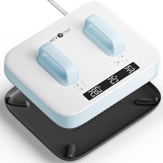 HTVRONT Heat Press Machine for T Shirts - Portable 12X10 Heat Press with Pressure Display, Heats up Fast & Evenly H10 Heat Press Machines for HTV, Sublimation, Heat Transfer Projects