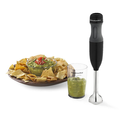 2-Speed Corded Hand Blender, Onyx Black with Blending Jar and Lid, KHB1231OB