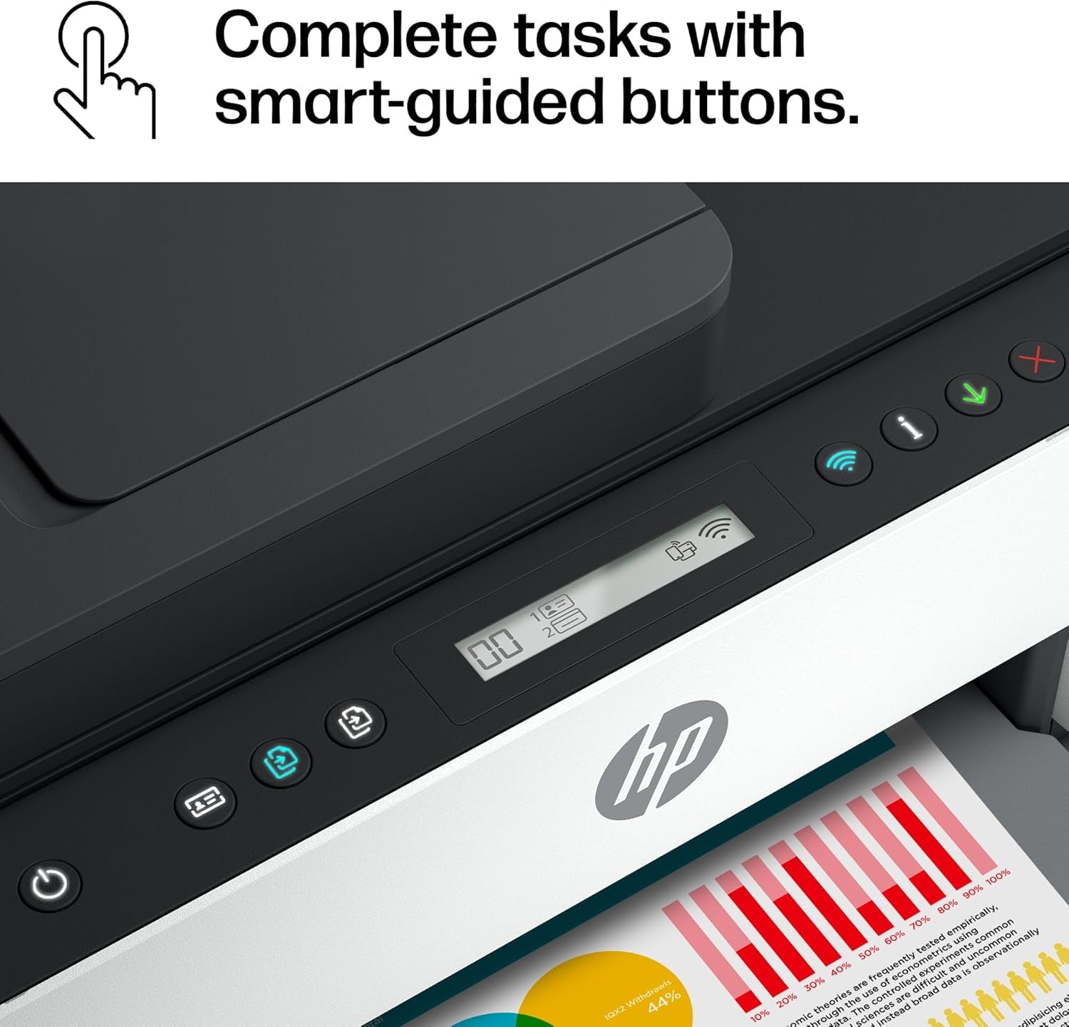 HP Smart Tank 7301 Wireless All-In-One Ink Tank Printer, Scanner, Copier with 2 Years of Ink Included, Best-For-Home Office, Cartridge-Free Refillable, Ai-Enabled (28B70A)