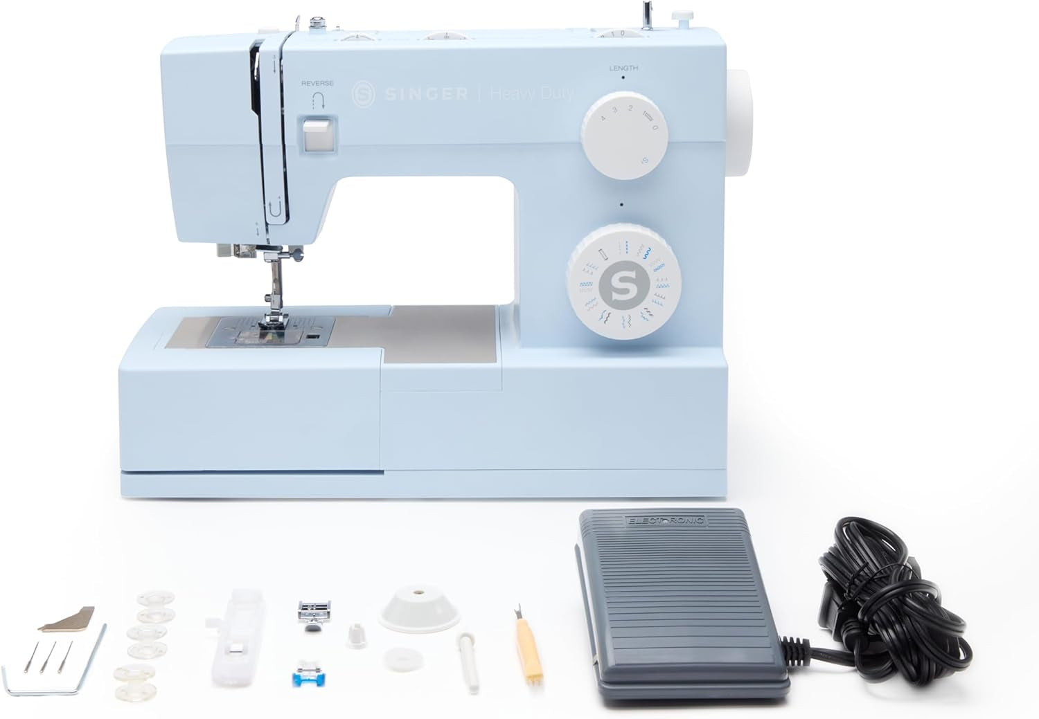 SINGER Heavy Duty 4423 Meltwater Blue High Speed Sewing Machine with A ...