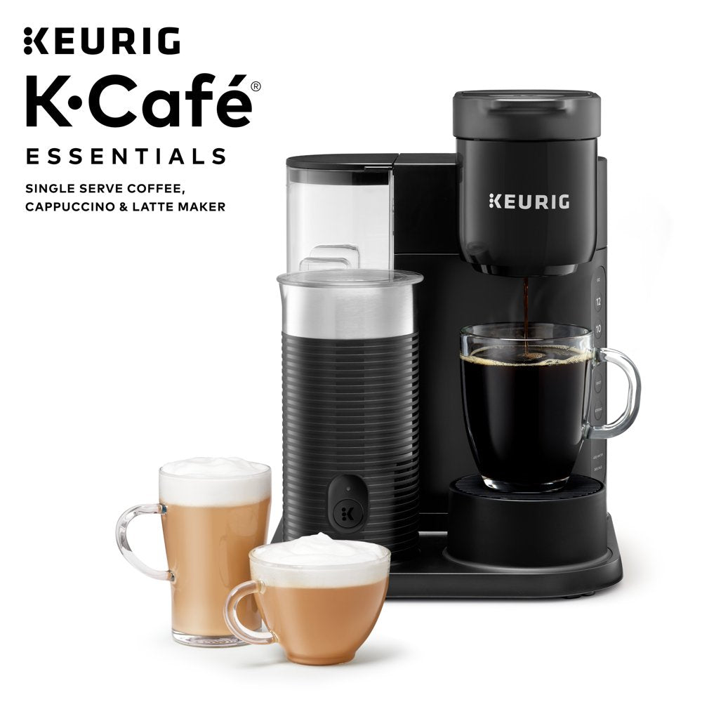 K-Café Essentials Single Serve K-Cup Pod Coffee Maker, Black