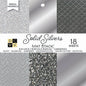 DCWV Single-Sided Cardstock Stack 6"X6" 18/Pkg-Solid Silvers Glitter & Foil