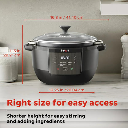 Instant Superior Cooker Chef Series 7.5 Qt Slow Cooker and Multicooker, from Makers of