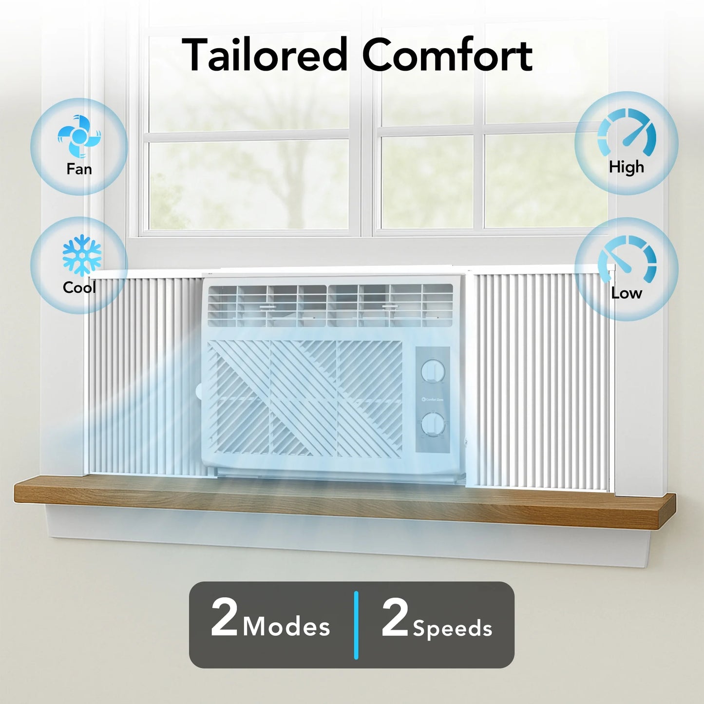5,000 BTU Window Mounted Room Air Conditioner