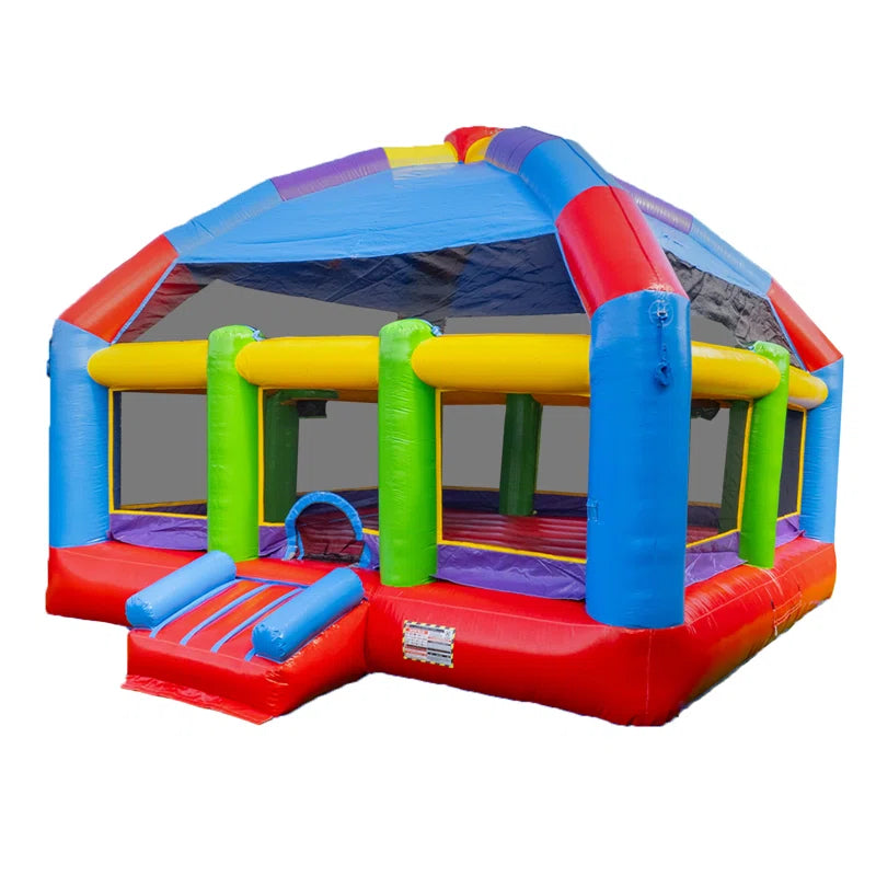 Xjump Grand Party Dome 20' X 20' Commercial Grade Bounce House , Moonwalk Bouncer Jumper for Kids and Adults, Indoor Outdoor, Pvc Vinyl, Birthday Party Rental, Basketball Hoop (Blower Included)