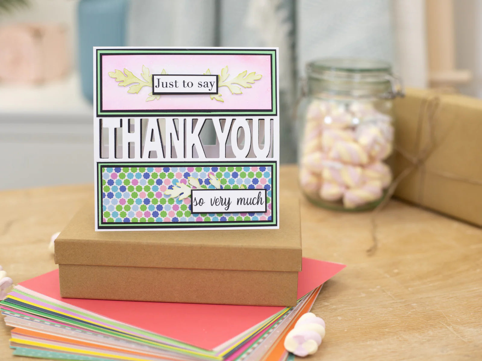 Crafters Companion - Stamp & Die Set - Thank You for Everything