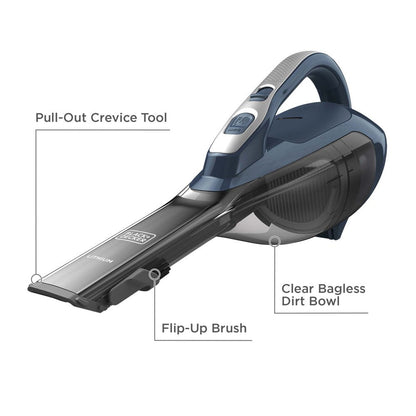 HLVA315J62 Lithium Ion Hand Vacuum, Slate Blue