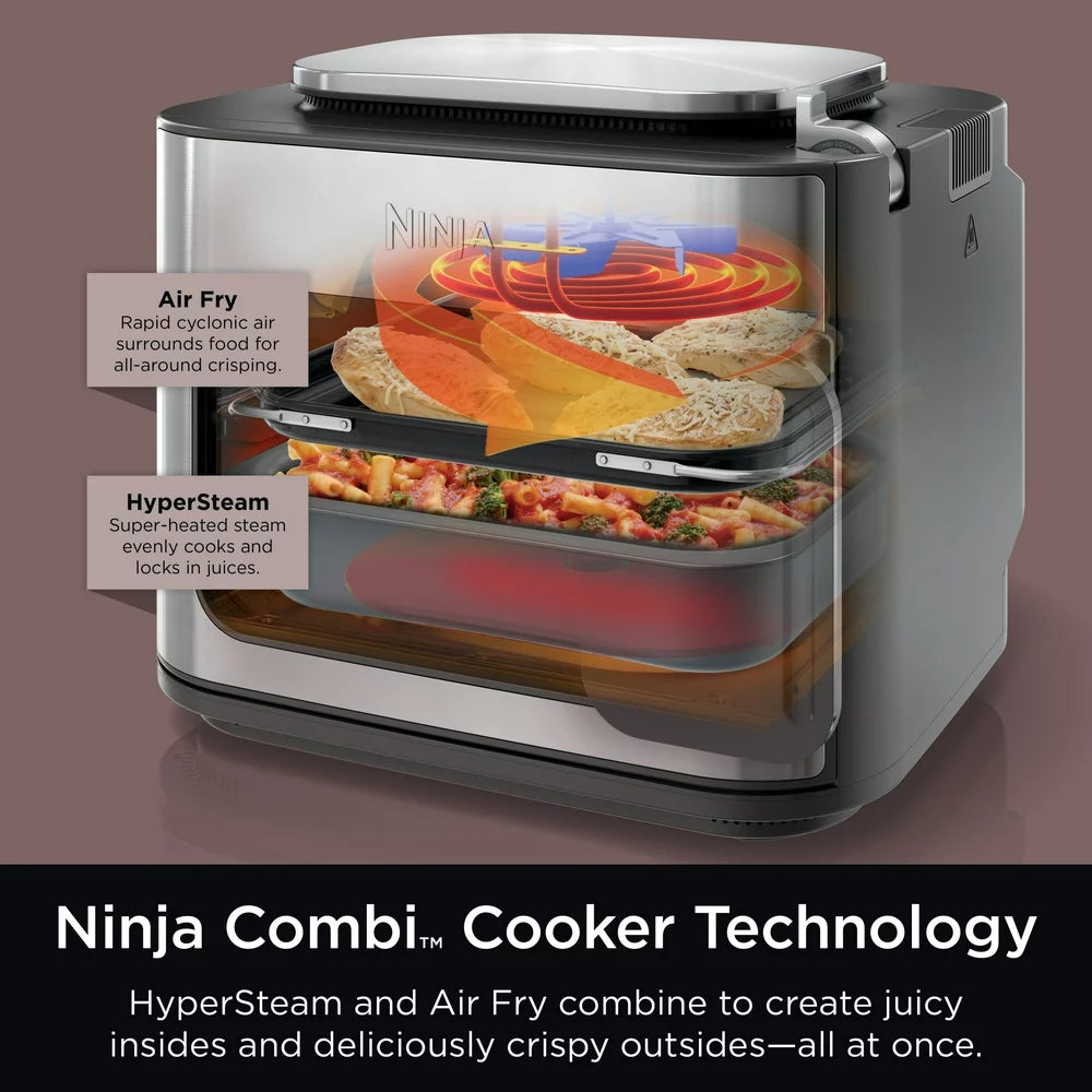 Combi All-In-One Multicooker, Oven, & Air Fryer, 10-In-1 Functions, Stainless Steel, SFP700