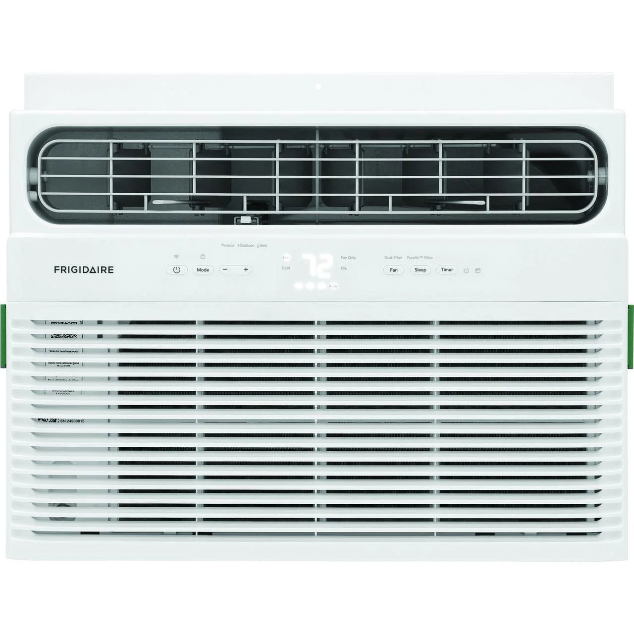 12,000 BTU Smart Window Air Conditioner with Wi-Fi and Remote in White