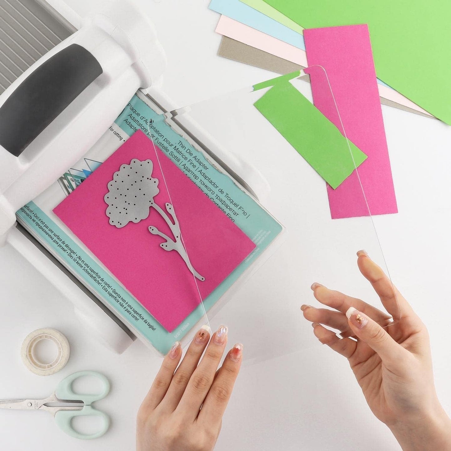 2 Pcs/1 Pair Standard Cutting Pads for Die Cutting Machine；Clear Polycarbonate Plastic Cutting Plates,Cutting Pads Die Cutting Plates 8 3/4" X 6 1/8" X 1/8 "(22.5 X 15.5 X 0.3 Cm)