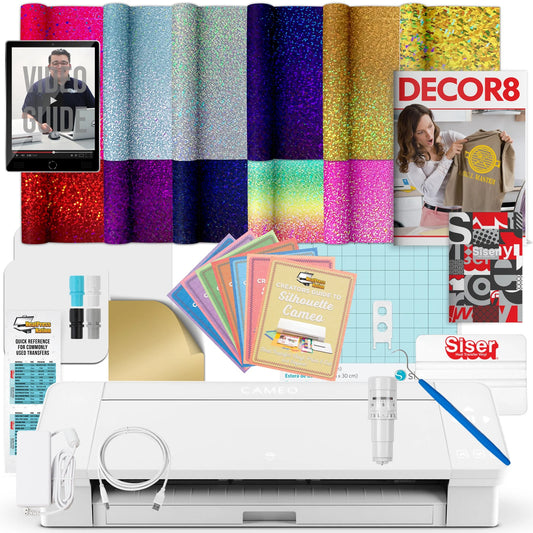 Cameo 4 Siser Holographic HTV Bundle