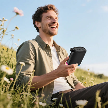 20W Portable Bluetooth Speaker with Stereo Sound, IPX7 Waterproof Wireless Speakers, 6 RGB LED Modes, up to 40H Playtime, BT5.3, TWS Pairing, for Home/Bathroom/Party/Outdoor/Beach, Gift Ideals