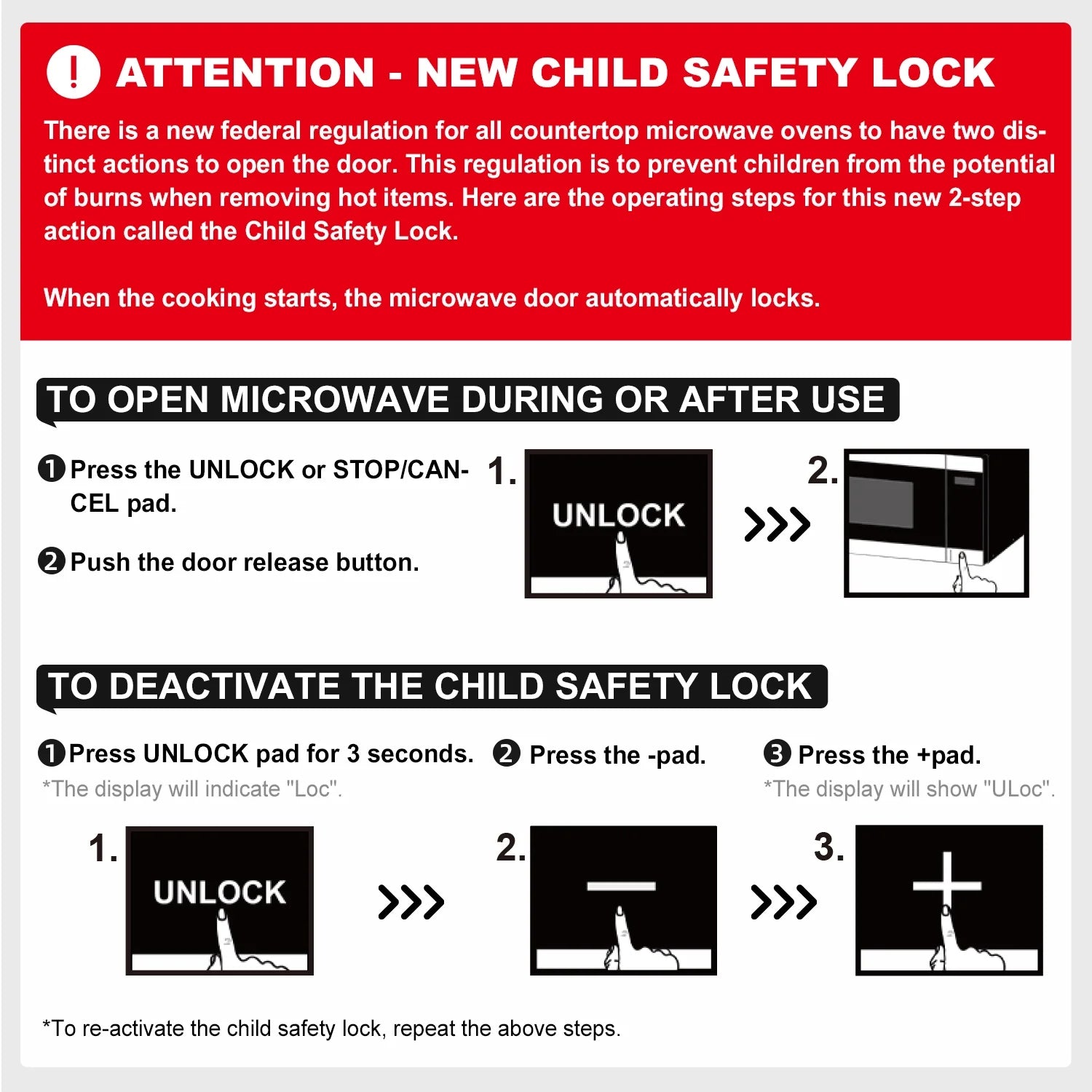 0.9 Cu Ft Air Fry Countertop Microwave, 900 Watts, Stainless Steel, New