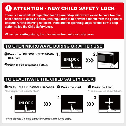 0.9 Cu Ft Air Fry Countertop Microwave, 900 Watts, Stainless Steel, New