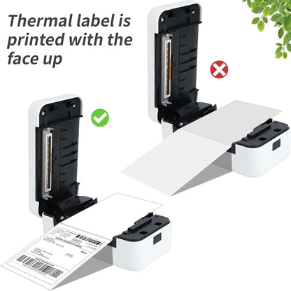 Fanfold 4 X 6 Direct Thermal Labels White Perforated Shipping Label, 500 Labels per Stack,1 Stack