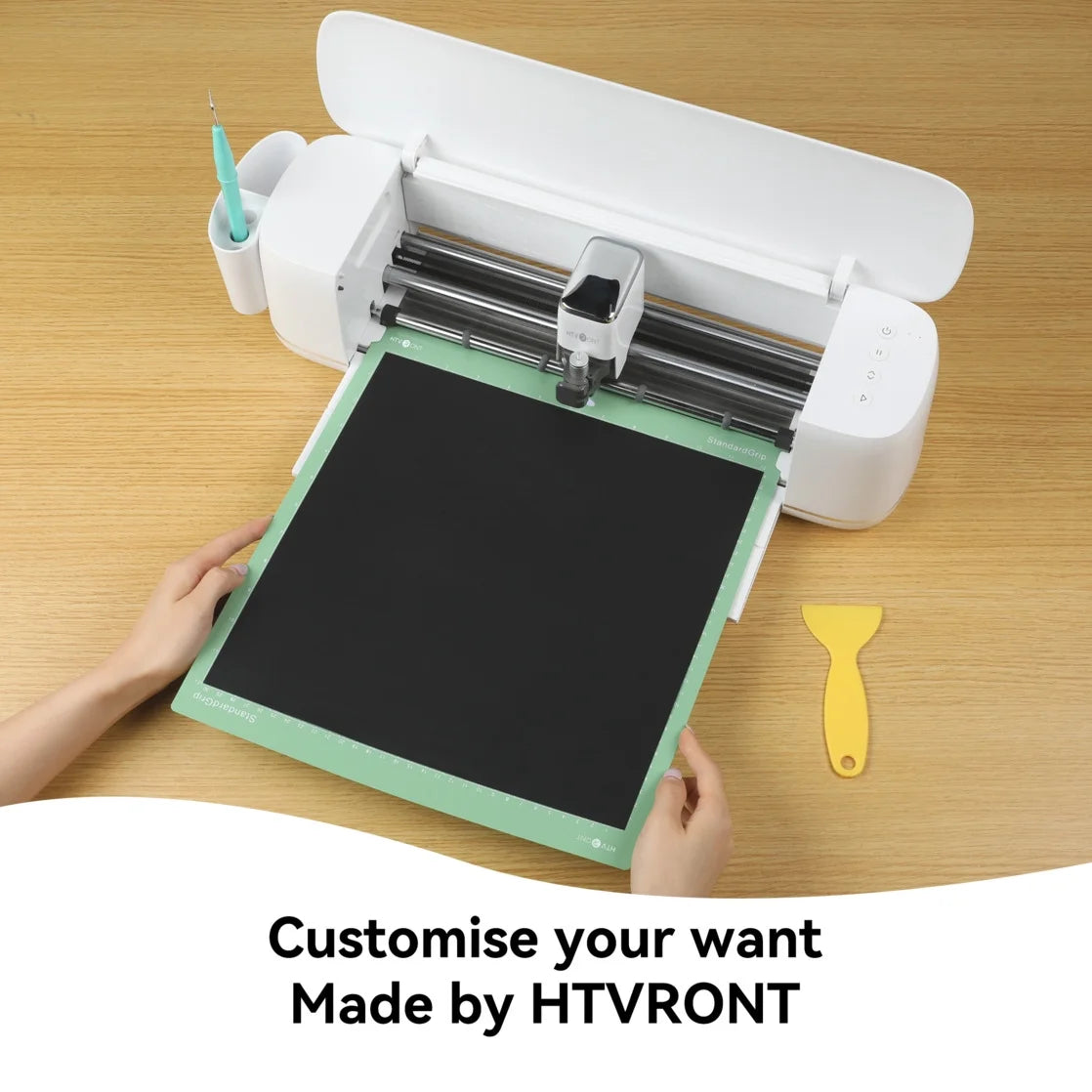 HTVRONT Heat Transfer Vinyl Roll-12" X 6Ft Vinyl for Shirts, Iron on Vinyl for All Cutting Machine - Easy to Cut & Weed for Heat Transfer Design-Black