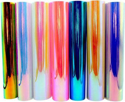 Holographic Opal Craft Vinyl 12" X 12" 7 Sheets/Pack for Craft Cutters,Sign Plotters