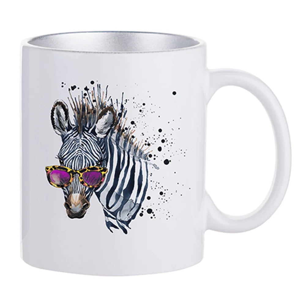 HPN Sublicraft 11 Oz. Inner Sparkle Sublimation Ceramic Mug - 12 per Case