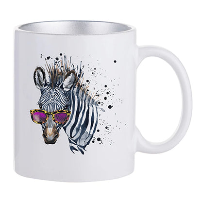 HPN Sublicraft 11 Oz. Inner Sparkle Sublimation Ceramic Mug - 12 per Case