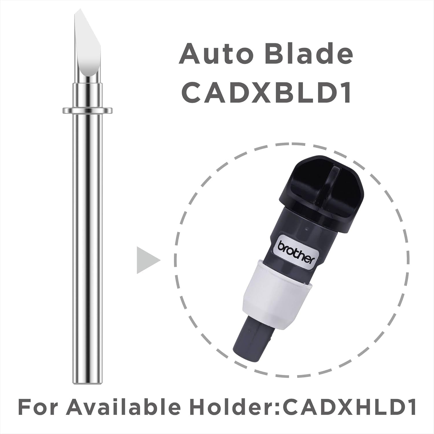2 Pack Auto Blade CADXBLD1 for Brother Scanncut DX, Using Durable Strength Tungsten Steel Material,Cut Materials 0.1-3Mm 1