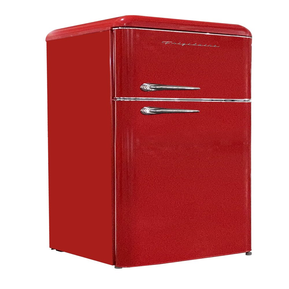 7.5 Cu. Ft. Top Freezer Refrigerator in RED, Rounded Corners - RETRO, EFR756