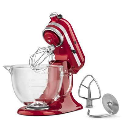 Artisan Design Series 5 Quart Tilt-Head Stand Mixer with Glass Bowl - KSM155GB