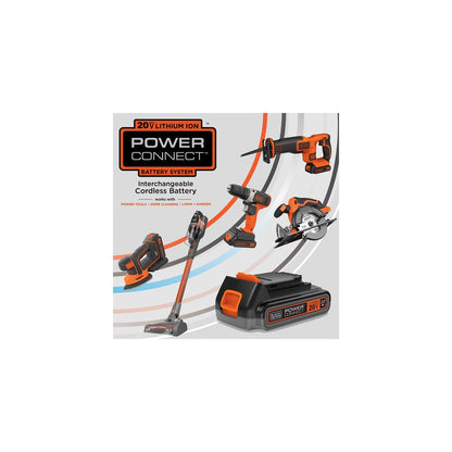 20V MAX Cordless 12" Lithium-Ion 3-In-1 Trimmer/Edger and Mower + 2 Batteries