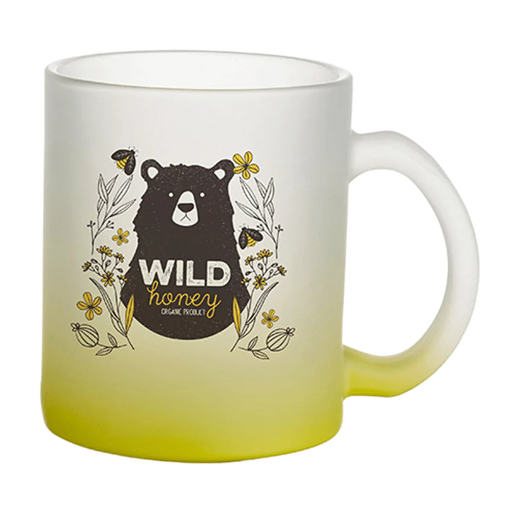 HPN Sublicraft 11 Oz. Color Gradient Sublimation Glass Mug - 36 per Case