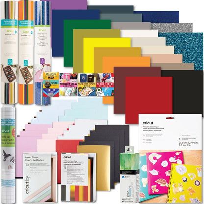 Cricut Deluxe All-In-One Materials & Accessories Bundle for Cricut Explore Air & Maker