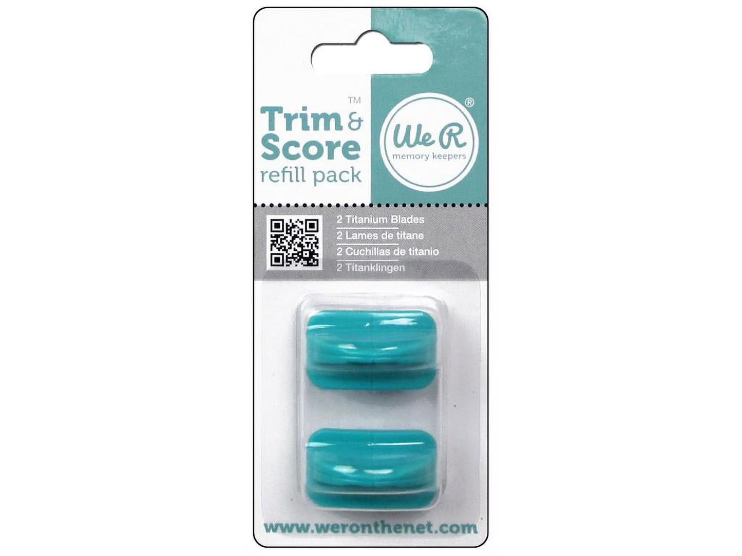 Trim & Score Refill Blades for Paper Trimmer, 2 Pieces