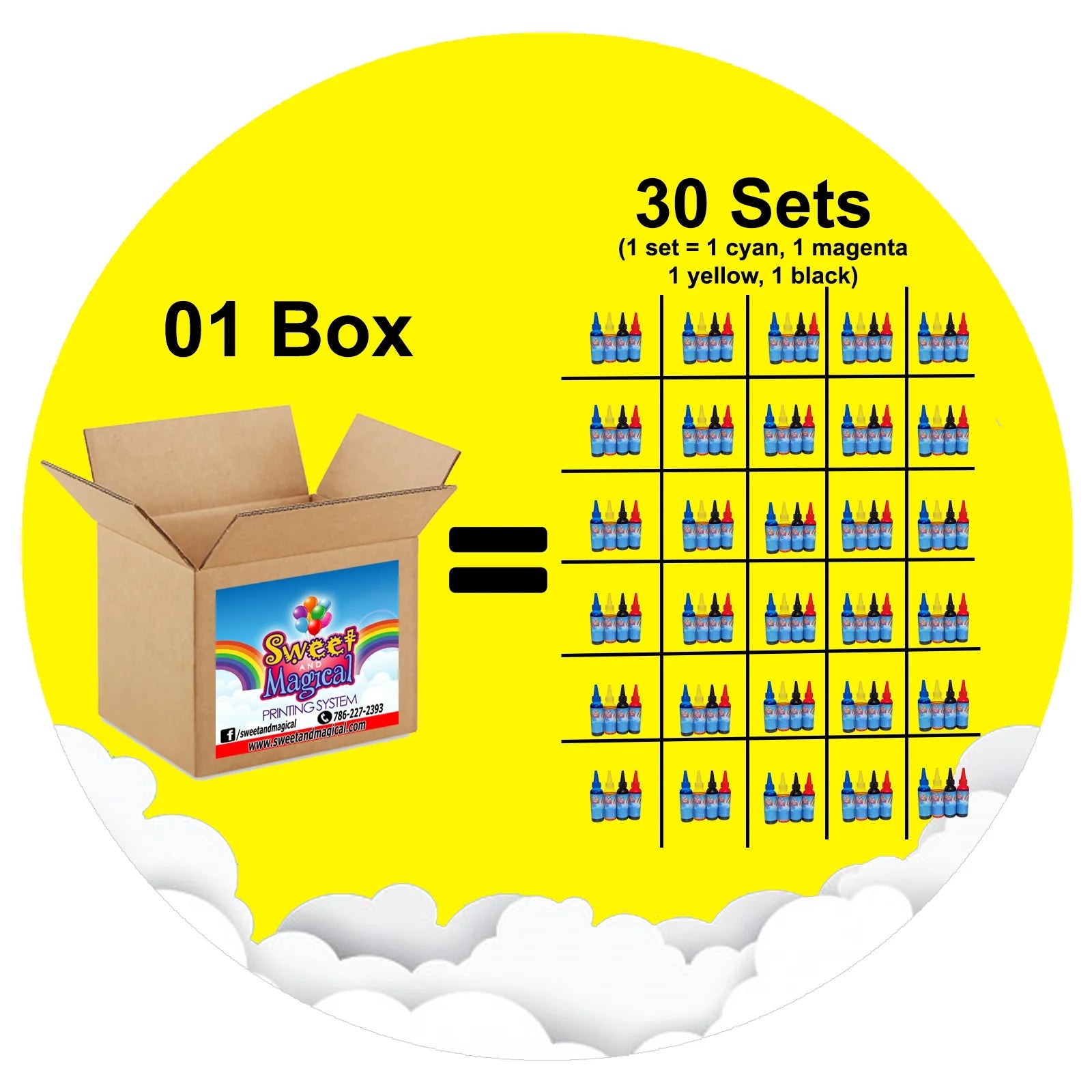 Edible Ink Refill Sets - Box of 30 Set