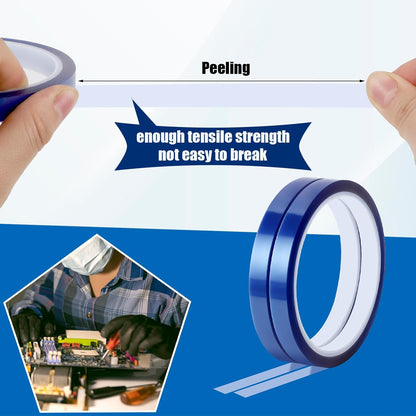 Heat Tape for Sublimation, 10 Rolls Sublimation Heat Resistant Tape, 10Mm × 30M (98Ft) Heat Transfer Tape Sublimation Heat Tape for Press Electronic Soldering Insulation, No Residue