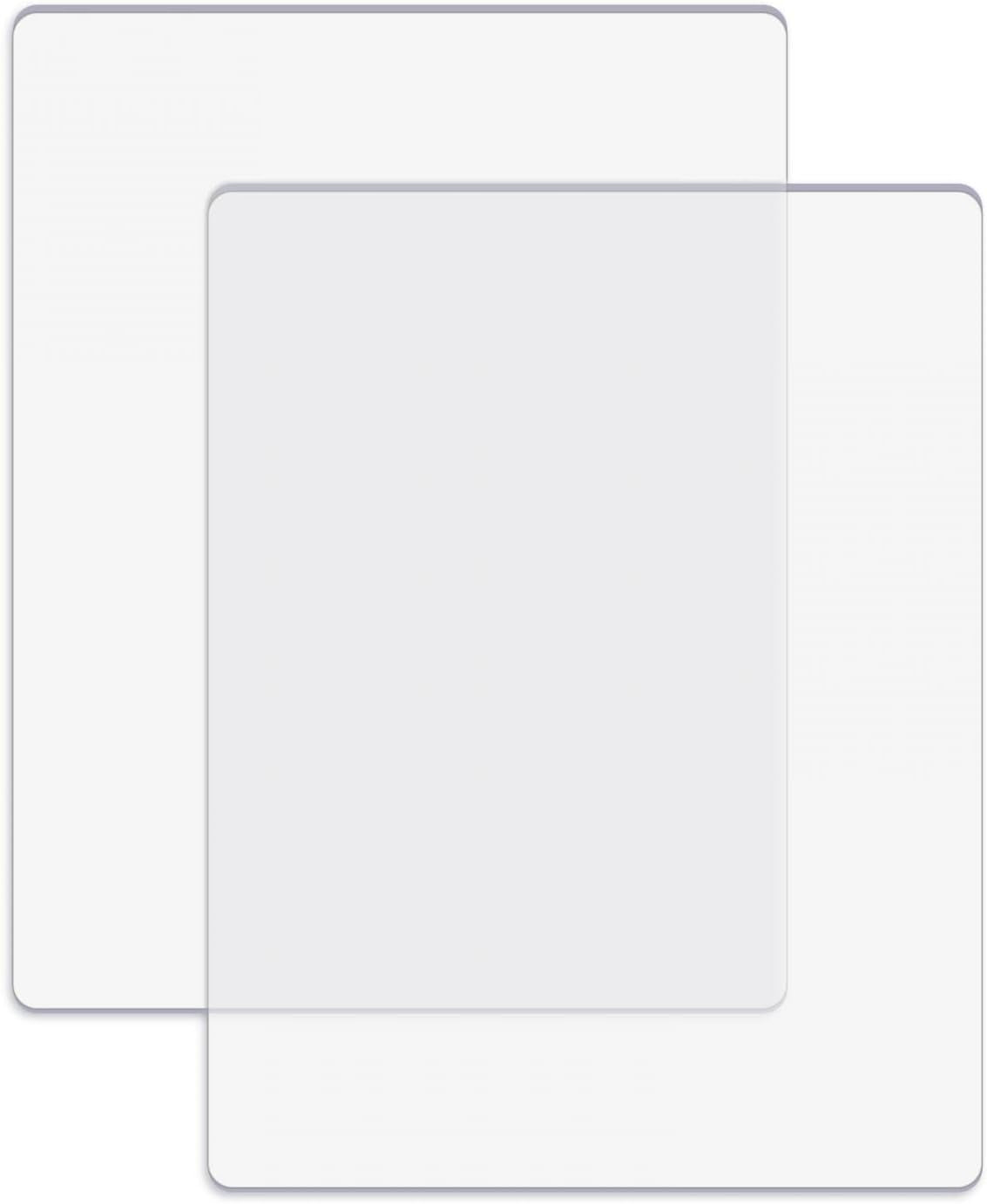 2 Pcs/1 Pair Standard Cutting Pads for Die Cutting Machine；Clear Polycarbonate Plastic Cutting Plates,Cutting Pads Die Cutting Plates 8 3/4" X 6 1/8" X 1/8 "(22.5 X 15.5 X 0.3 Cm)