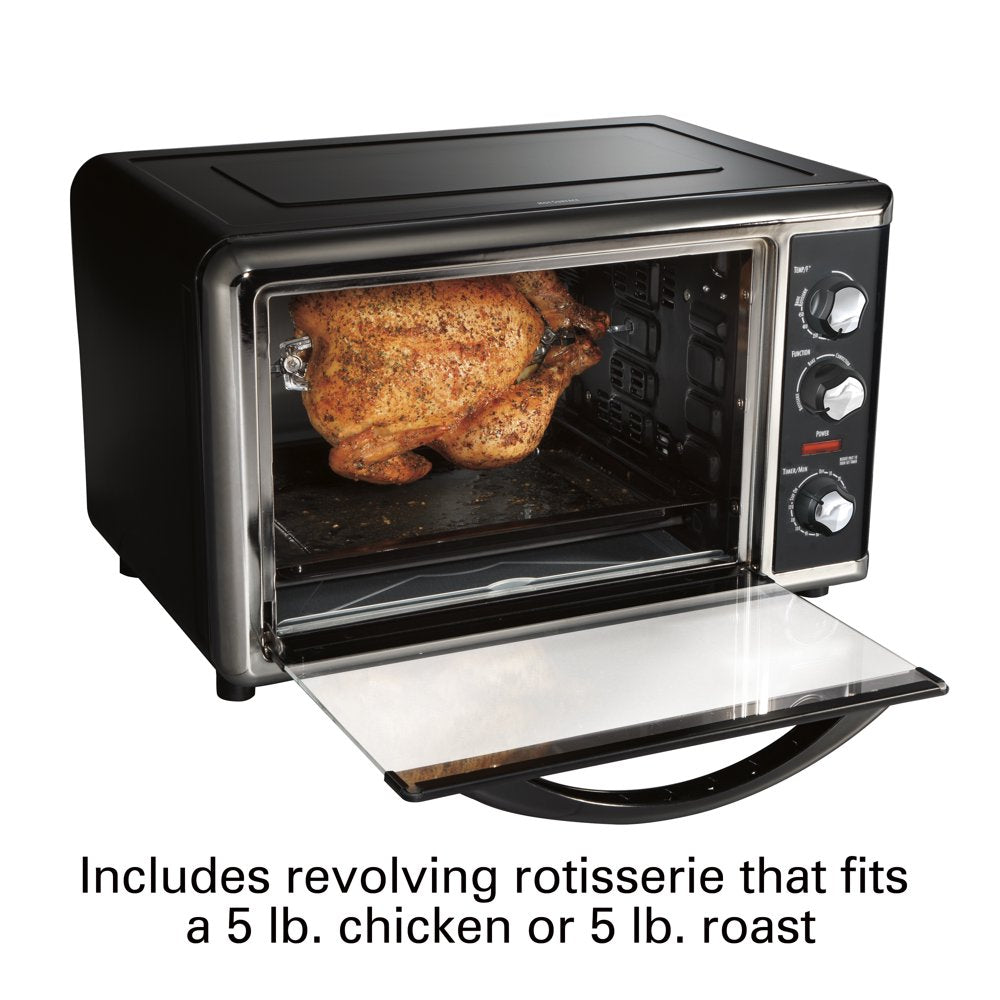 Countertop Oven with Convection and Rotisserie, Baking, Broil, Extra Large Capacity, Silver, 31100D