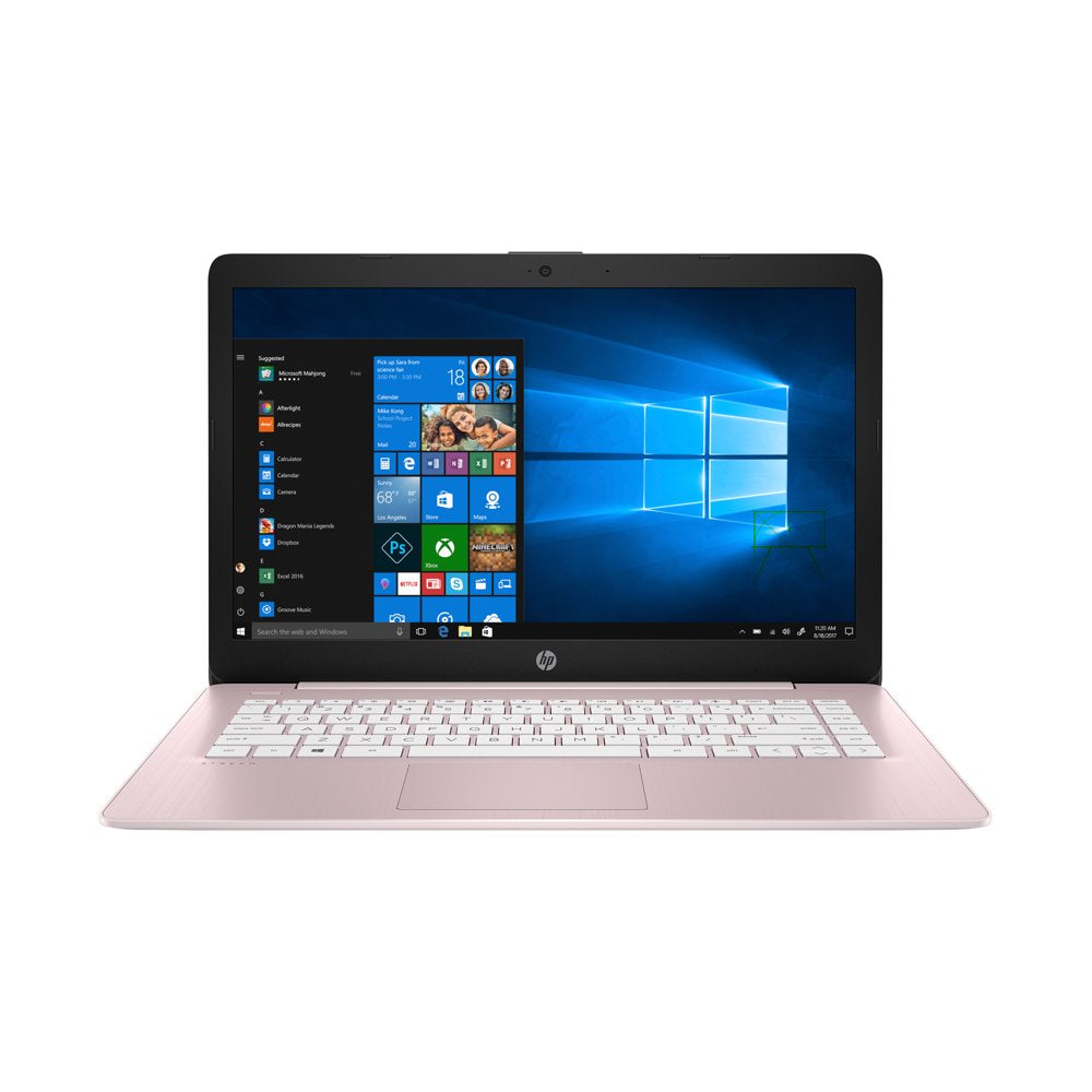 Stream 14 Laptop, Intel Celeron N4000, 4GB SDRAM, 32GB Emmc, Office 365 1Yr, Rose Pink