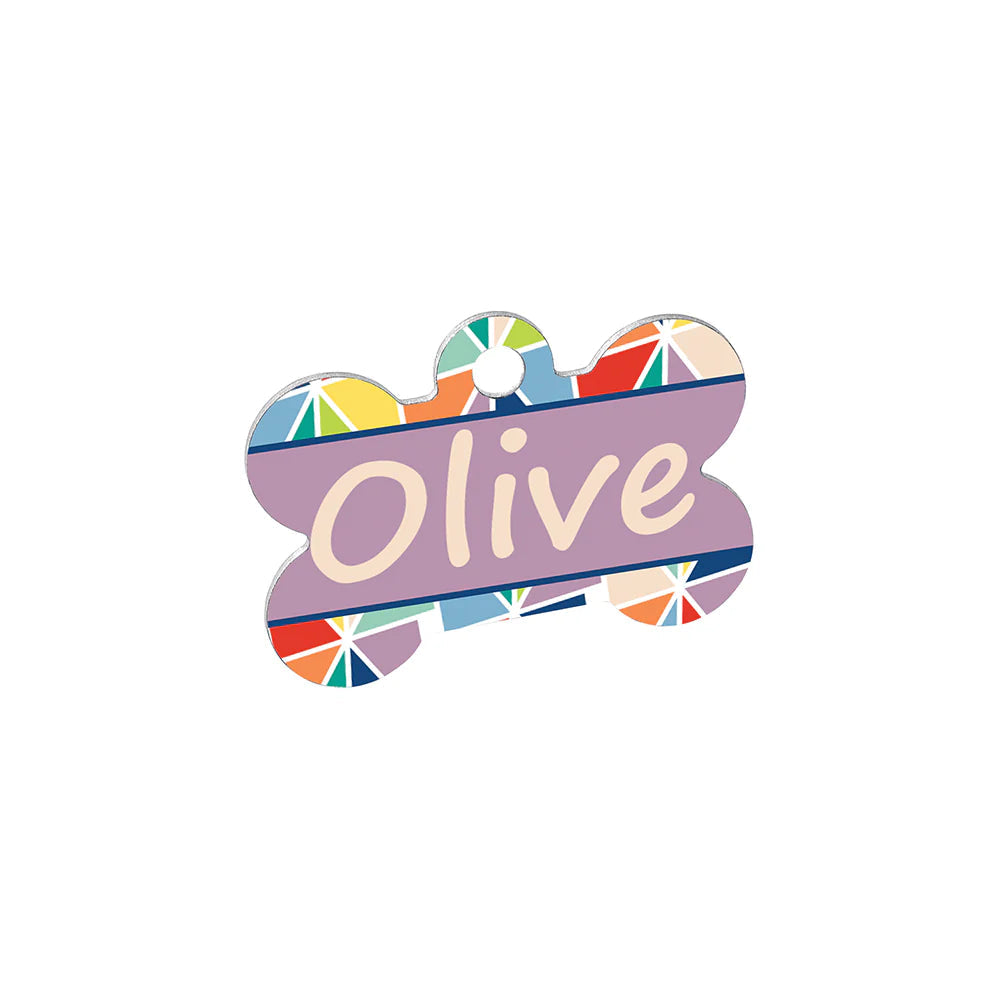 1.5" X 1" Dog Bone Sublimation Aluminum Pet Tag