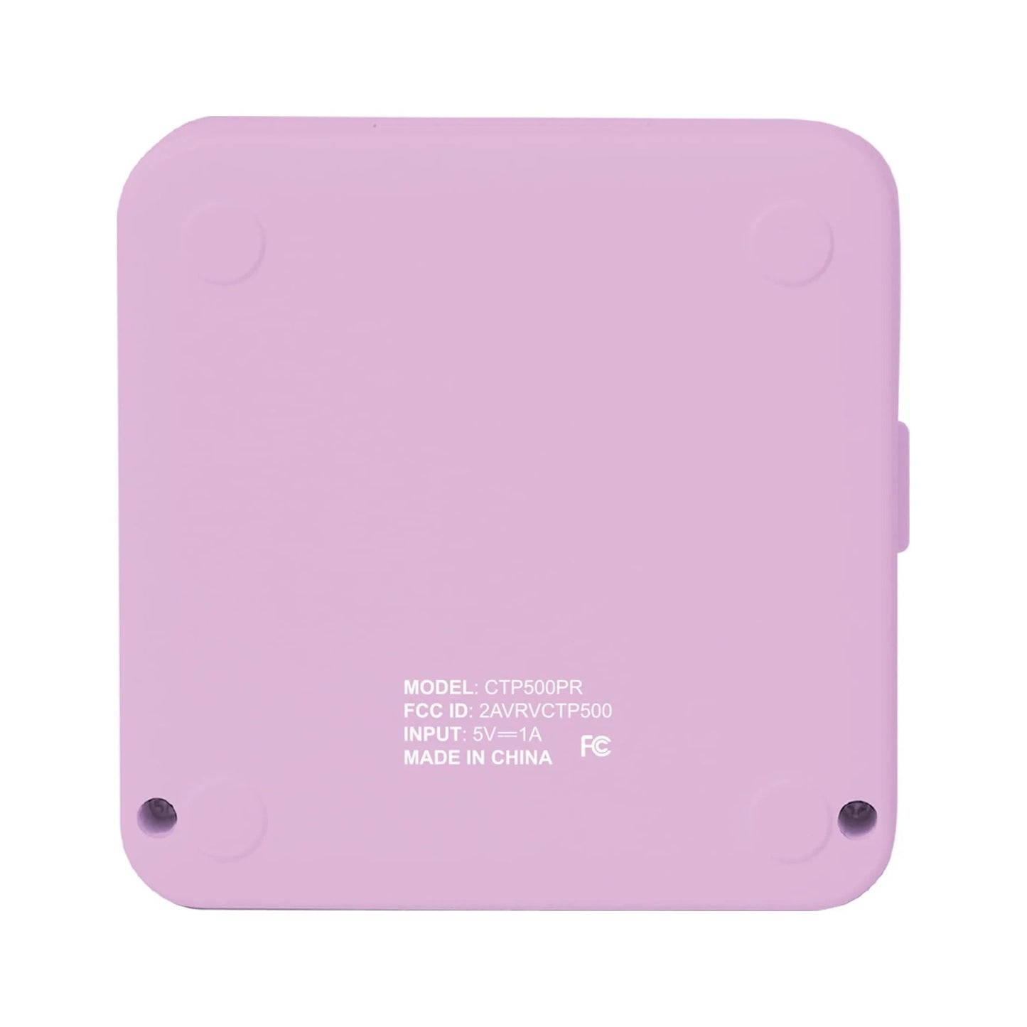 CTP500 Wireless Mini Portable Inkless Thermal Printer & Label Maker + Paper, Android & Ios (Purple)