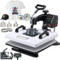 VEVOR Heat Press Machine, 15 X 15 In, 8-In-1 Multifunction, 360° Swing Away, Heat up Fast and Even, Digital Precise Control, Sublimation Press Machine for T-Shirts, Mugs, Tumblers, Caps, Plates