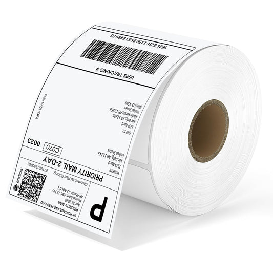 MUNBYN Thermal Direct Shipping Labels, 4X6 Labels for Thermal Printer, 500 Sheets/1 Rolls, Commercial Grade