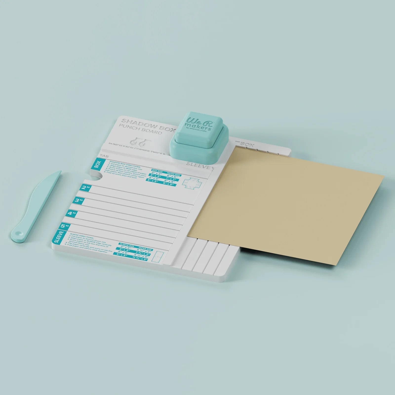 We R Makers Punch Board-Shadow Box