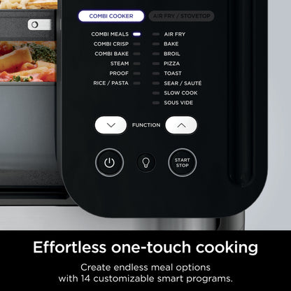 Combi All-In-One Multi-Cooker, 14-In-1 Functions, Oven, Air Fryer, Bake, Slow Cook, 3 Accessories, Stainless Steel